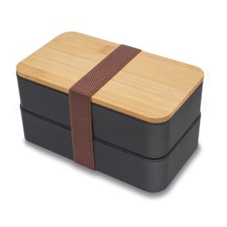 Victor lunch box podwójny - Czarny - zdjęcie główne