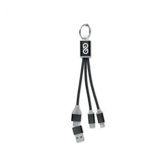 Kabel ładujący 4 w 1 typu C - BLUE - Czarny - zdjęcie główne