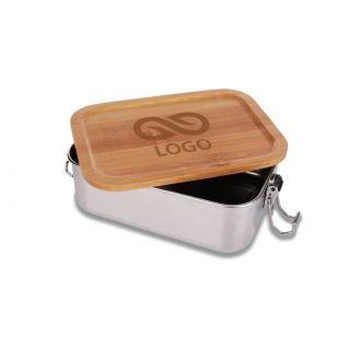 Stalowy lunch box 800 ml Somerton - Srebrny - zdjęcie główne
