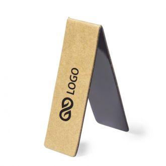 Zakładka do książki z kartonu z recyklingu, magnetyczna - neutralny - zdjęcie główne