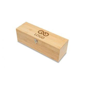 Skrzynka na wino z akcesoriami Garda - Beżowy - zdjęcie główne