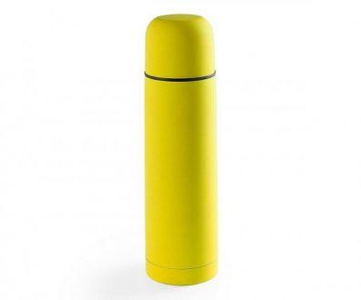 Termos klasyczny TERMIO z gumową powłoką 500 ml (żółty) - zdjęcie główne