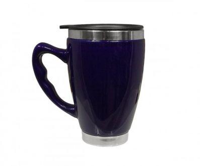 Ceramiczny kubek termiczny 350 ml CERIO (granatowy) - zdjęcie główne