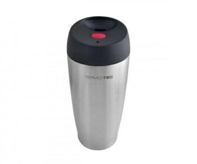Kubek termiczny TERMO-TEC na klik 360 ml (stalowy) Stainless Steel - zdjęcie główne