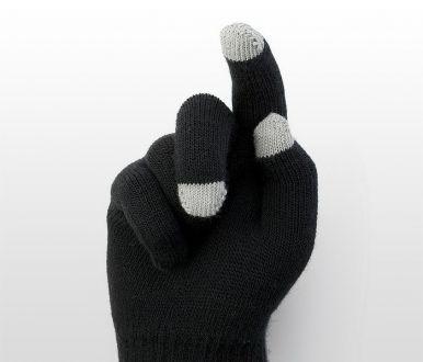 Rękawiczki do smartfona KLIKS (czarne) - zdjęcie główne