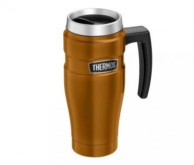 Kubek termiczny Thermos Travel King 470 ml z rączką (miedziany) - zdjęcie główne