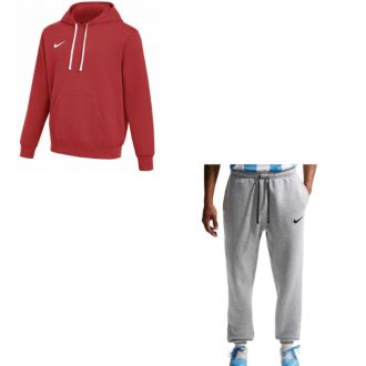 Komplet męski Nike Park 26 Fleece Hoodie czerwona IB1222/IB1248 - zdjęcie główne