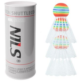 Lotka do badmintona nylonowe Nils NBL6013 3pak multicolor - zdjęcie główne