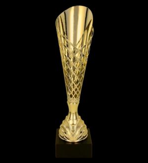 Puchar metalowy złoty - FIBI H-47cm 4173A - zdjęcie główne