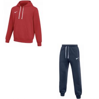 Komplet męski Nike Park 26 Fleece Hoodie czerwona IB1222/IB1248 - zdjęcie główne