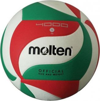 Piłka siatkowa MOLTEN V5-M4000 zielono-biało-czerwona rozmiar 5 FIVB treningowa - zdjęcie główne