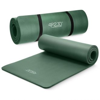 Mata fitness, do ćwiczeń, jogi NBR 1,5cm zielona - zdjęcie główne