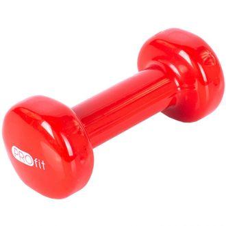 Hantel winylowy Profit 1 kg czerwony DK 4102 - zdjęcie główne