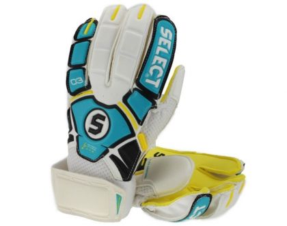 Rękawice bramkarskie Select Youth Flat Cut 03 granatowo-pomarańczowe - zdjęcie główne