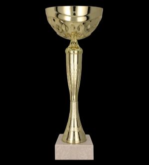 Puchar metalowy złoty - TYSIL H-28,5cm, R-100mm 9059D - zdjęcie główne