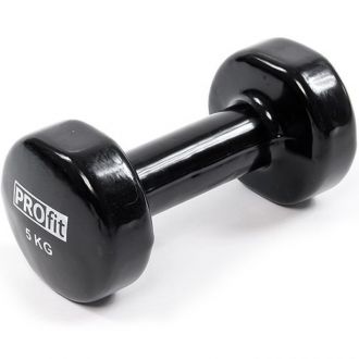 Hantel winylowy Profit 5 kg czarny DK 4102 - zdjęcie główne