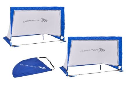 Bramki piłkarskie Pop-Up – Zestaw 2 szt. kwadratowa 1,2x0,8 m (2 sztuki + torba) 120x80cm - zdjęcie główne