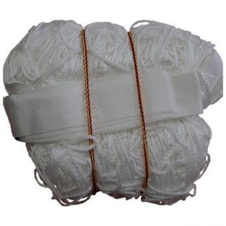SIATKA NA BRAMKĘ 3X2 (GR. 4MM GŁ. 0,8X1,5M, BEZWĘZŁOWA,BIAŁA) 1SZT. - zdjęcie główne