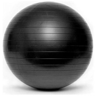 Piłka gimnastyczna fitness BL003 czarna 85 cm z pompką - zdjęcie główne
