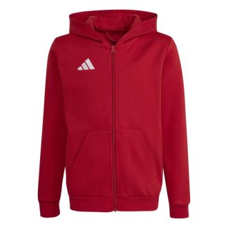 Bluza dla dzieci adidas Entrada 26 Full Zip Hoodie czerwona KH1781 - zdjęcie główne