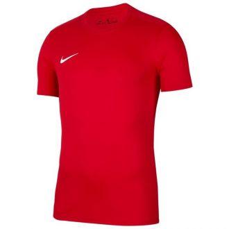 Koszulka dziecięca Nike Dri-FIT Park VII czerwona sportowa, piłkarska - zdjęcie główne