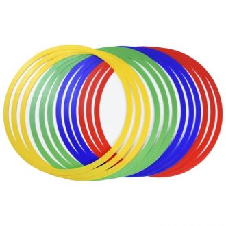 Zestaw plastikowych obręczy AGR-195S12 45cm 12szt różne kolory - zdjęcie główne