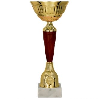 Puchar Tryumf 9257 złoto-burgundowy metalowy - zdjęcie główne