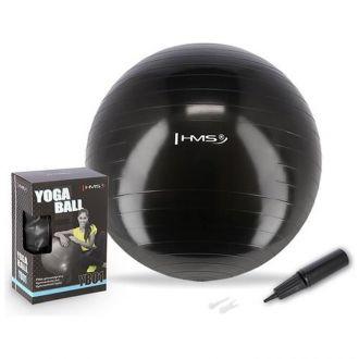 Piłka gimnastyczna fitness HMS YB01 75cm czarna - zdjęcie główne