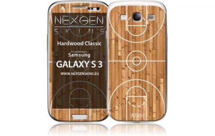 Nexgen Skins - Zestaw skórek na obudowę z efektem 3D Samsung GALAXY S III (Hardwood Classic 3D) - zdjęcie główne