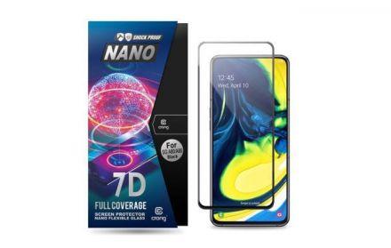 Crong 7D Nano Flexible Glass - Szkło hybrydowe 9H na cały ekran Samsung Galaxy A80 / A90 - zdjęcie główne