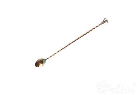 Łyżka barmańska z muddlerem 30 cm miedziana (BPR-30M) - zdjęcie główne