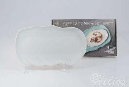 Półmisek 35 cm - STONE AGE / Biały - zdjęcie główne