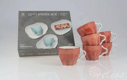 Zestaw filiżanek 250 ml / 6 szt. - STONE AGE 6630M Ceglasty - zdjęcie główne