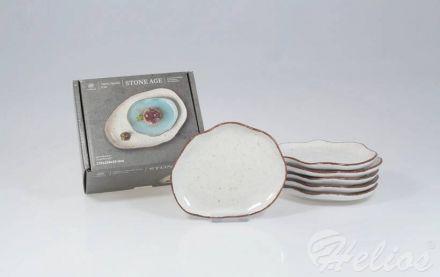 Zestaw spodków małych 12,5 cm / 6 szt. - STONE AGE Beżowy 6833 - zdjęcie główne