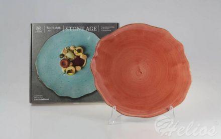 Talerz płytki 33 cm / 1 szt. - STONE AGE 6630M Ceglasty - zdjęcie główne