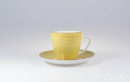 Filiżanka 350 ml ze spodkiem - 6630J Beata,Dorota (żółty) - zdjęcie główne