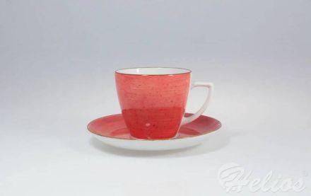 Filiżanka 350 ml ze spodkiem - 6630H Beata, Dorota (czerwony) - zdjęcie główne