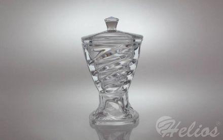 Bomboniera kryształowa na nodze 24,5 cm - FACET (955760) - zdjęcie główne