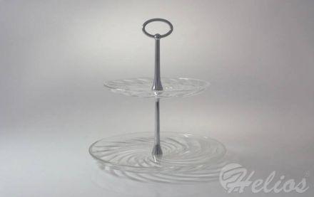 Patera szklana 2-piętrowa / kręcona (481.1300) - zdjęcie główne