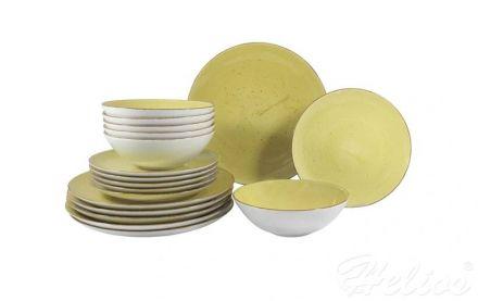 Zestaw talerzy dla 6 osób / 18 części - 6630J Żółty (Boss) - zdjęcie główne