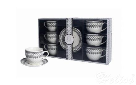 Filiżanki 250 ml ze spodkiem 6 szt./ CR6-106 - zdjęcie główne