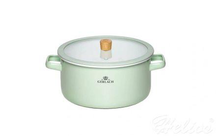 Garnek 24 cm - NATUR Enamel / pastelowo zielony - zdjęcie główne