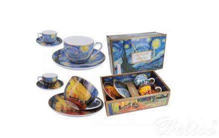 Filiżanki 250 ml ze spodkami 2 szt. - V. van Gogh / Taras kawiarni nocą i Gwiaździsta noc (830-7119) - zdjęcie główne