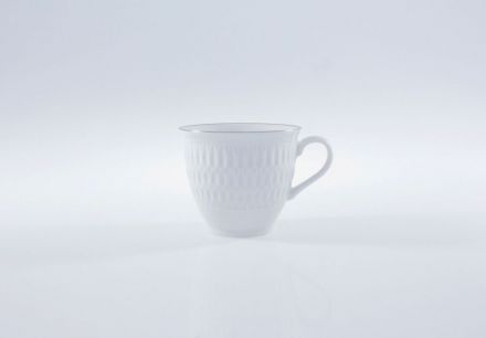 Filiżanka 0,22 l - 3607 Sofia / Platynowa + Talerz deserowy 21 cm - 3607 Sofia / Platynowa + Spodek 15,7 cm - 3607 Sofia / Platynowa - zdjęcie główne
