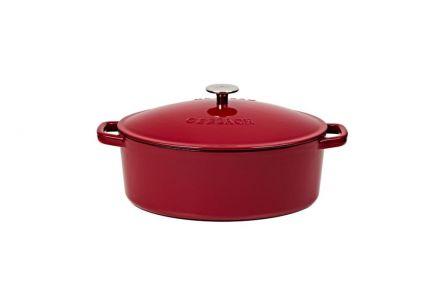 Brytfanna żeliwna 5,5 l - NATUR IRON / bordo - zdjęcie główne