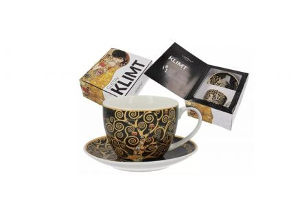 Filiżanka 240 ml ze spodkiem - G. Klimt / Drzewo życia (532-8213) - zdjęcie główne