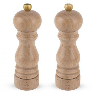 PARIS Zestaw młynków 18 cm: sól kamiena + pieprz, naturalny (PG-2-2338600) - zdjęcie główne