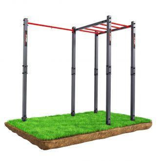 Drabinka POZIOMA zewnętrzna KSOZ009 + DRĄŻEK DO PODCIĄGANIA - zdjęcie główne