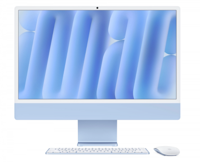 Apple iMac 24 4,5K Retina M4 10/10 Core 16GB 512GB niebieski - zdjęcie główne