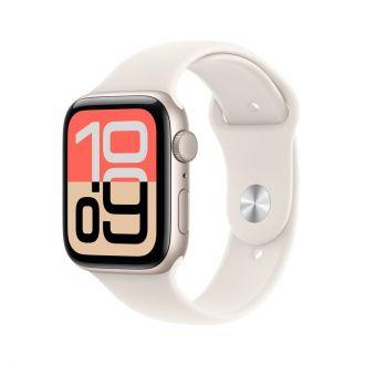 Apple Watch SE 3 44mm GPS + Cellular Aluminium w kolorze Księżycowej poświaty z Paskiem sportowym w kolorze Księżycowej poświaty - S/M - zdjęcie główne